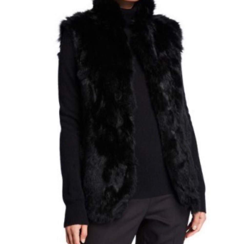 Adrienne Landau Rabbit Fur Vest